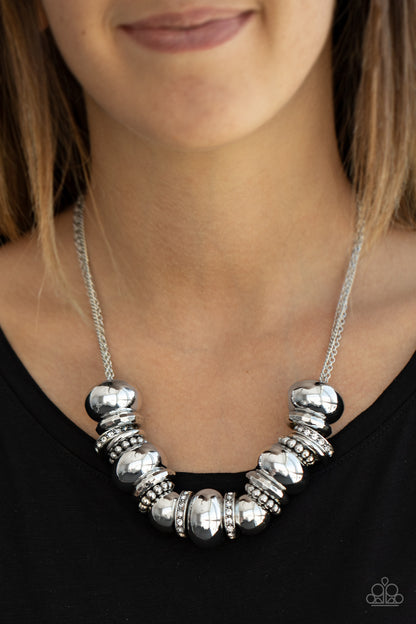 Only The Brave - White - Paparazzi Necklace