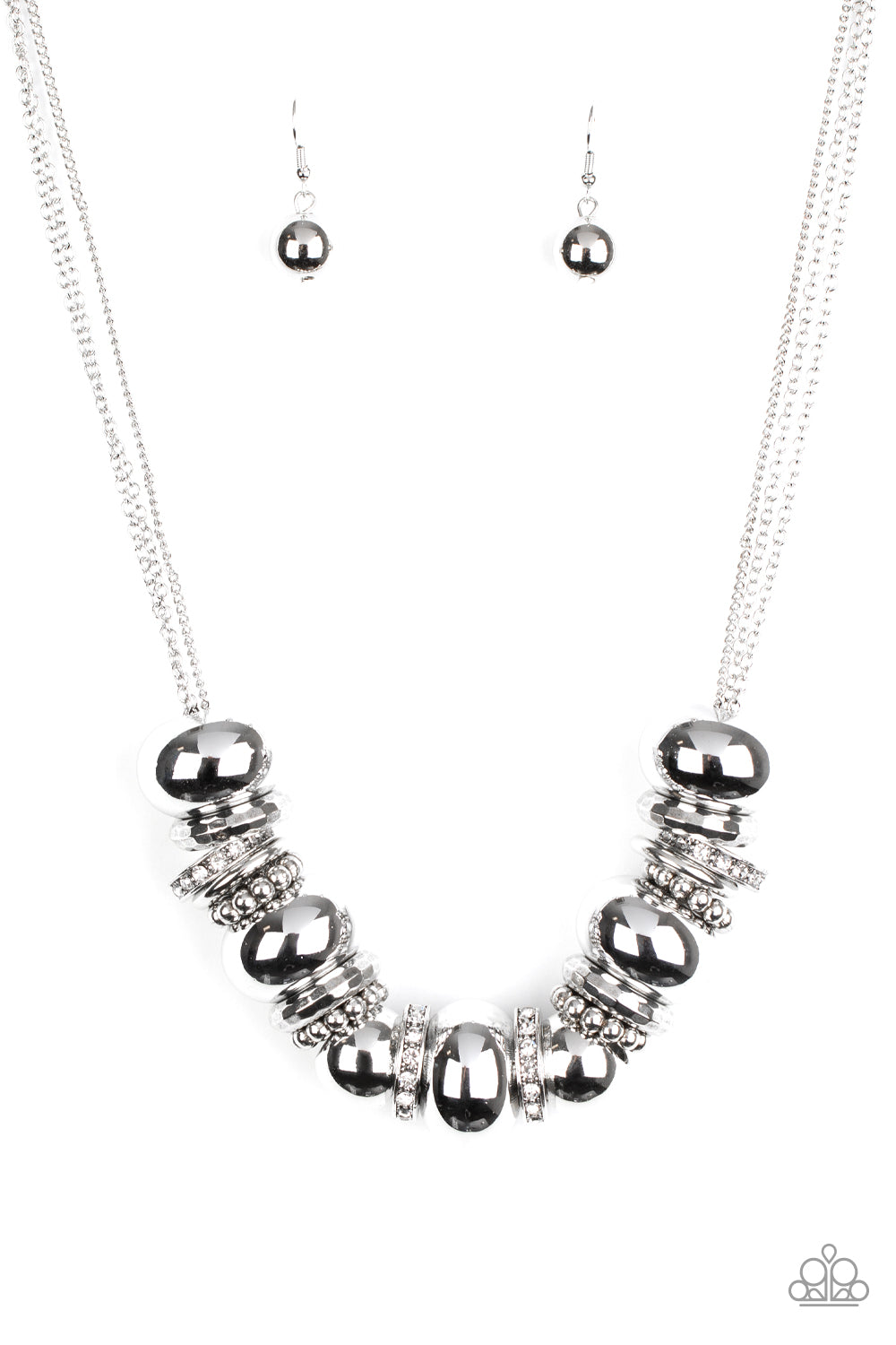 Only The Brave - White - Paparazzi Necklace
