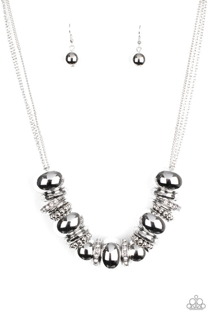Only The Brave - White - Paparazzi Necklace