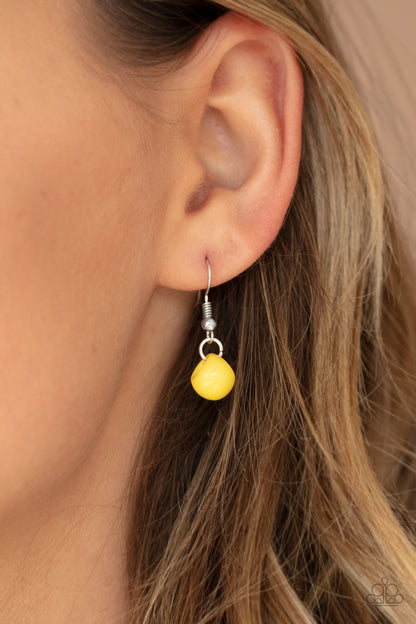 Bubbly Brilliance - Yellow Necklace
