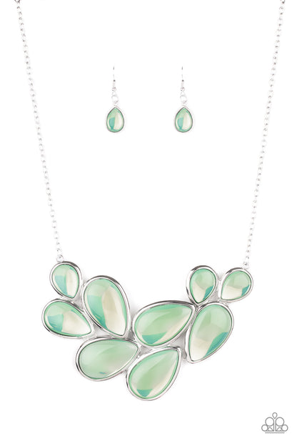 Iridescently Irresistible - Green - Paparazzi Necklace