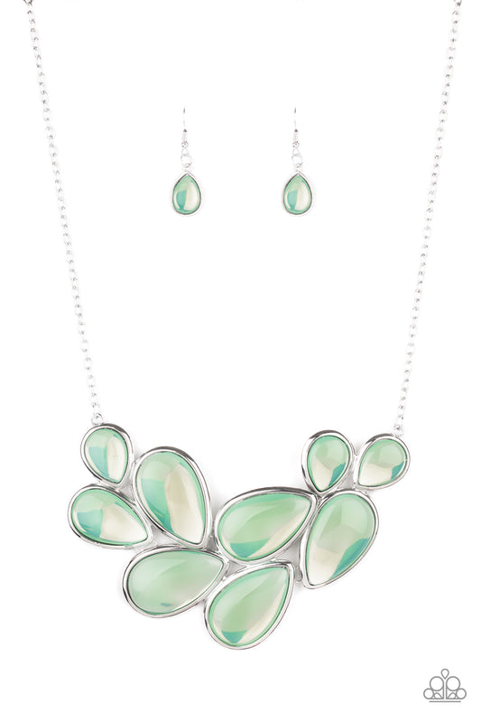 Iridescently Irresistible - Green - Paparazzi Necklace