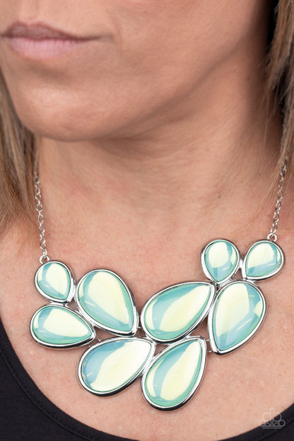 Iridescently Irresistible - Green - Paparazzi Necklace