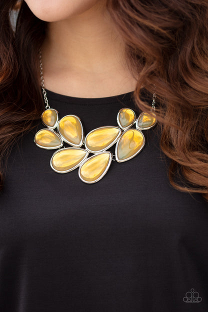Iridescently Irresistible - Yellow - Paparazzi Necklace