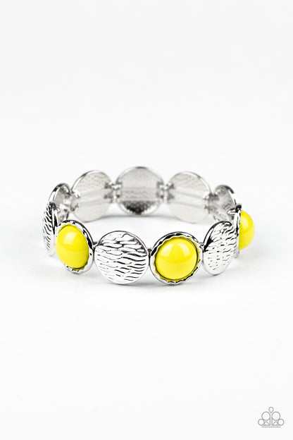 Boardwalk Boho - Yellow - Paparazzi Bracelet