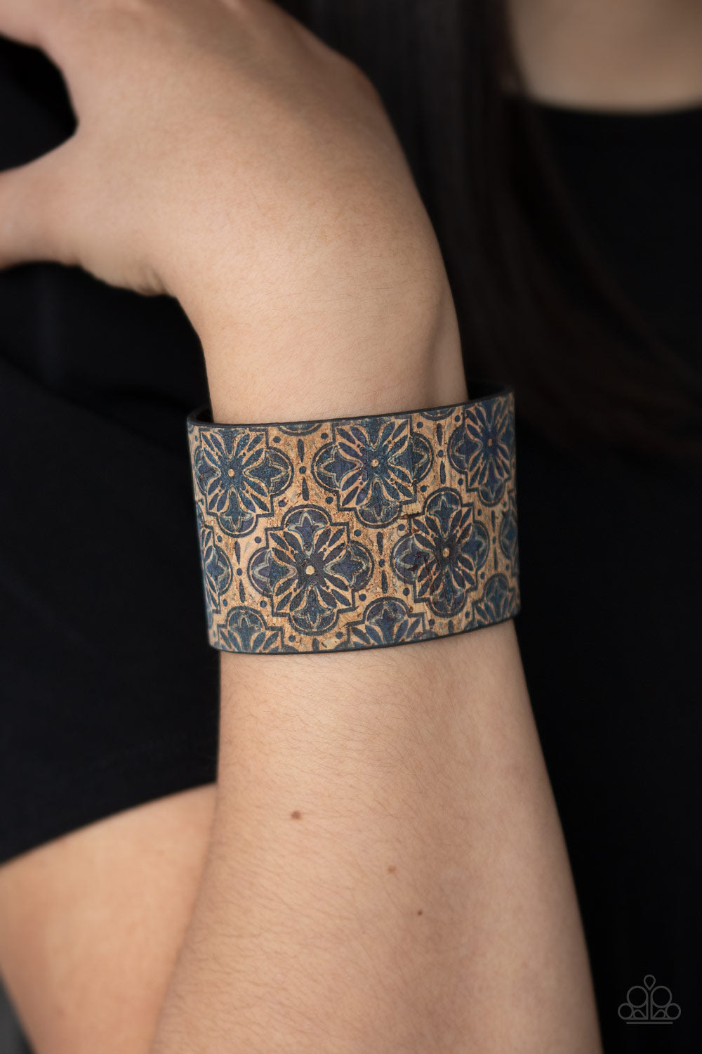 Cork Culture - Blue Snap Bracelet