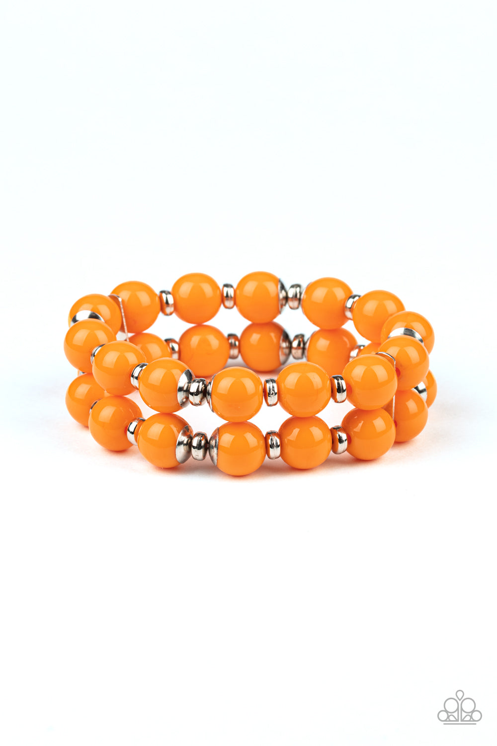 Bubble Blast Off - Orange Stretch Bracelet