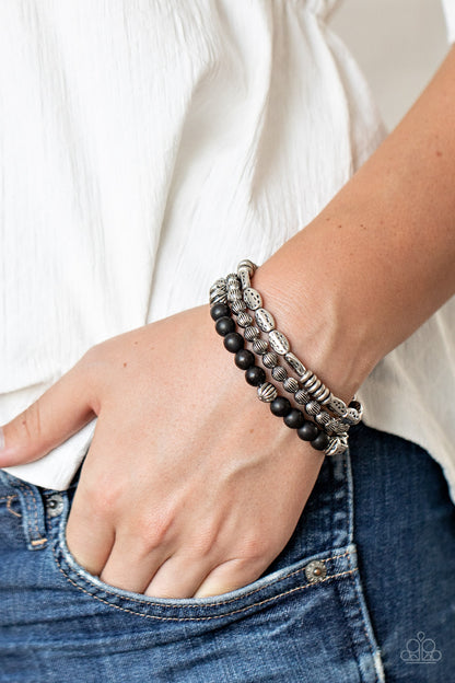 Trail Mix Mecca - Black - Paparazzi Bracelet