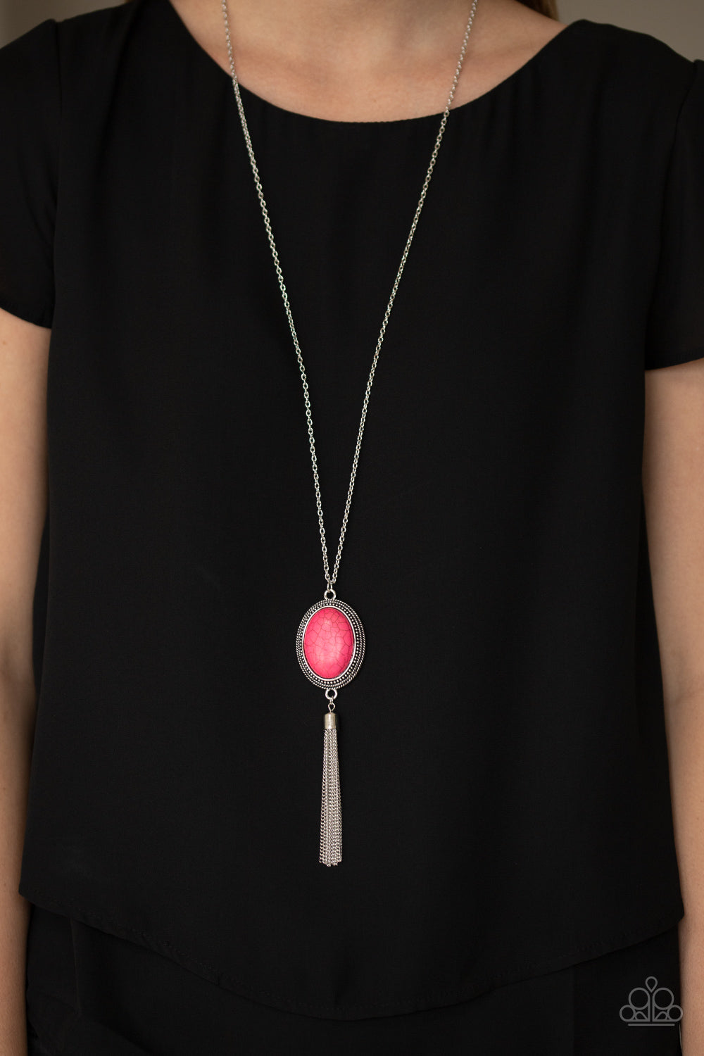 Nomadic Dramatics - Pink - Paparazzi Necklace