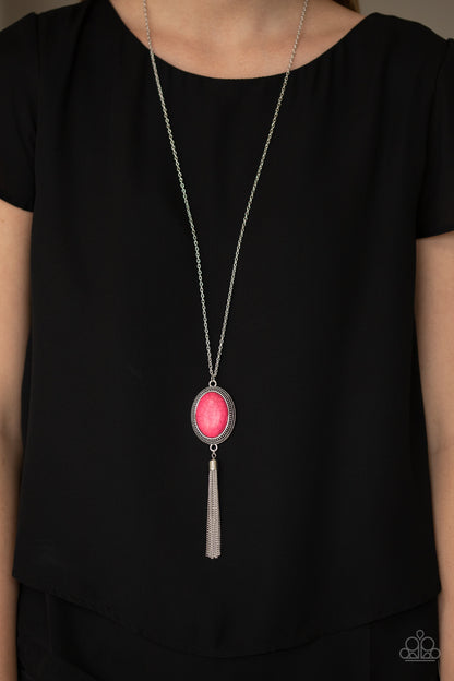 Nomadic Dramatics - Pink - Paparazzi Necklace