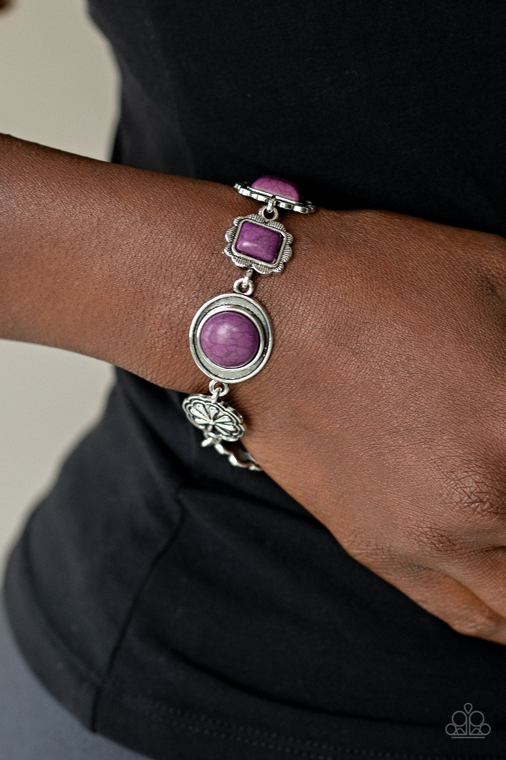 Gorgeously Groundskeeper - Purple - Paparazzi  Bracelet