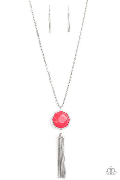 Prismatically Polygon - Pink Paparazzi Necklace