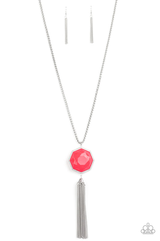 Prismatically Polygon - Pink Paparazzi Necklace