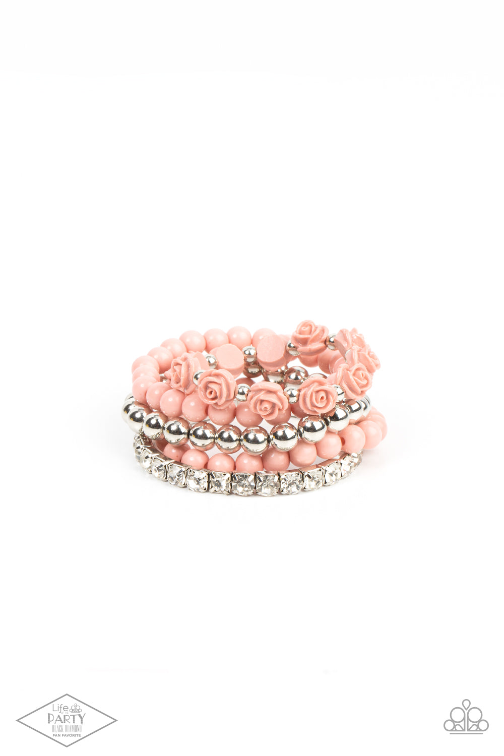 Rose Garden Grandeur - Pink - Paparazzi Bracelet