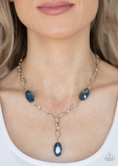 Power Up - Blue - Paparazzi Necklace