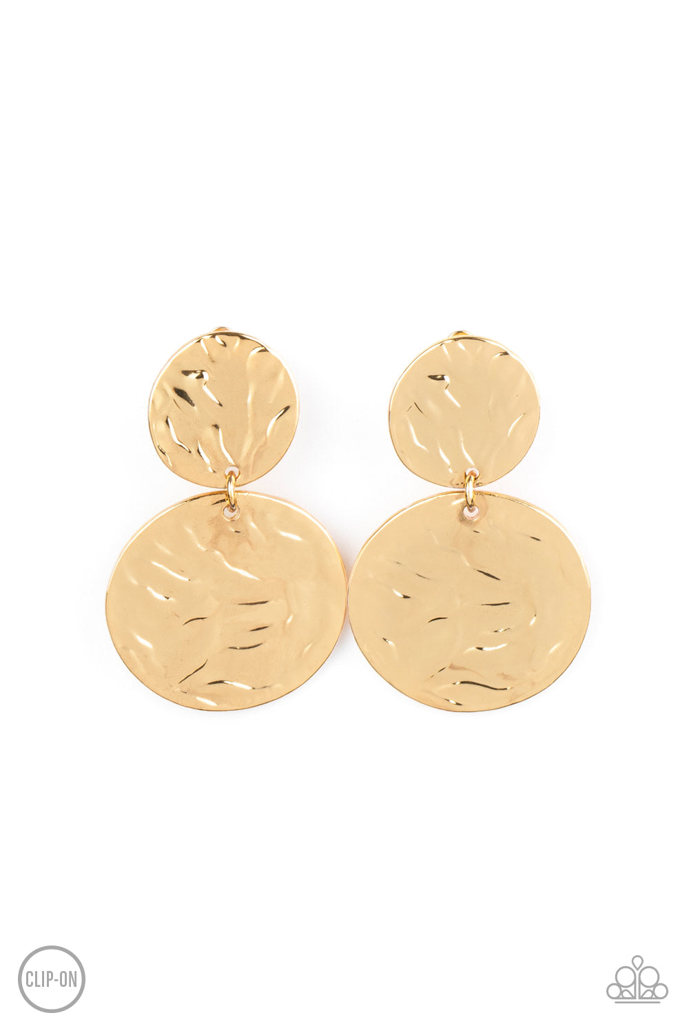 Relic Ripple - Gold - Paparazzi Earrings