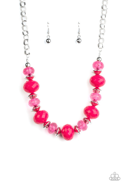 Hollywood Gossip - Pink - Paparazzi Necklace