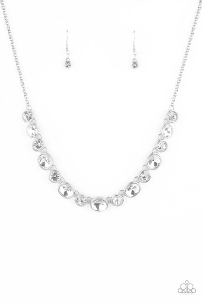 Girls Gotta Glow - White - Paparazzi Necklace (LOP)