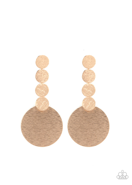 Idolized Illumination - Gold Post Earrings