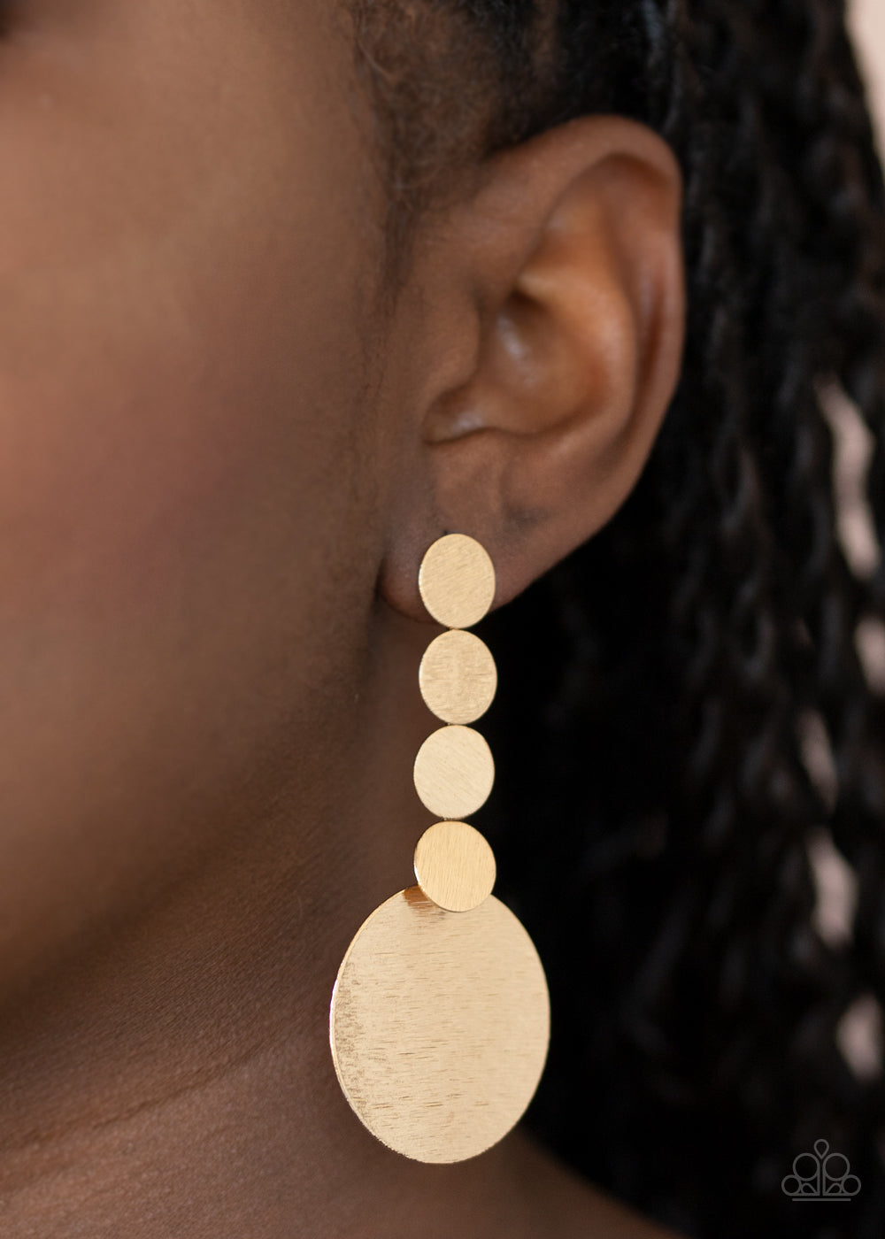 Idolized Illumination - Gold Post Earrings