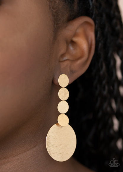 Idolized Illumination - Gold Post Earrings