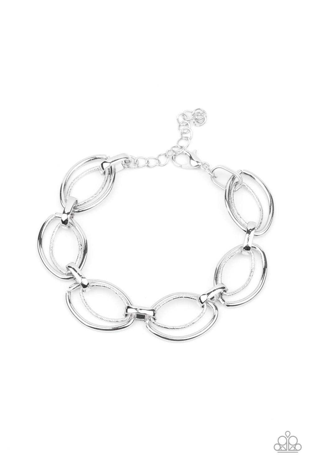 Simplistic Shimmer - Silver Adjustable Clasp Bracelet
