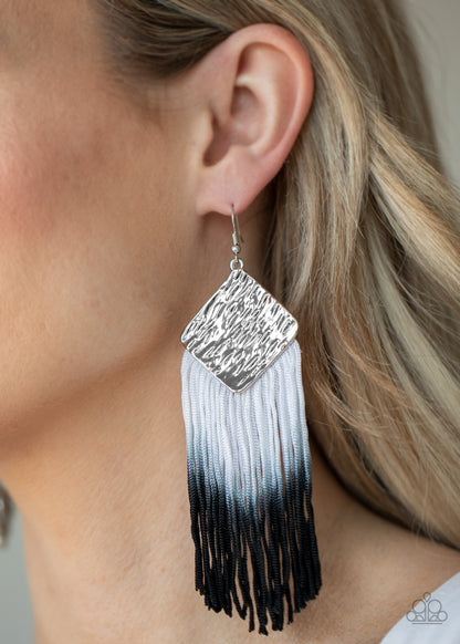 DIP The Scales - Black - Paparazzi Earrings