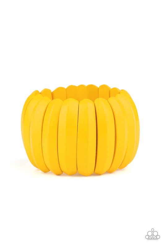 Colorfully Congo - Yellow - Paparazzi Bracelet