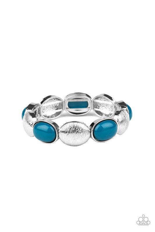 Decadently Dewy - Blue - Paparazzi Bracelet
