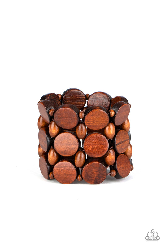 Cruising Coronado - Brown - Paparazzi Bracelet