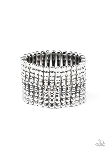 Level The Field - Silver Stretch Bracelet