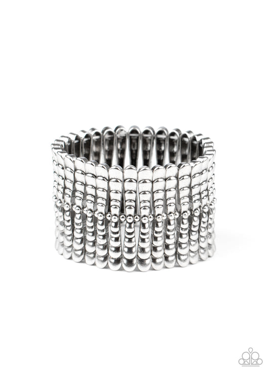 Level The Field - Silver Stretch Bracelet