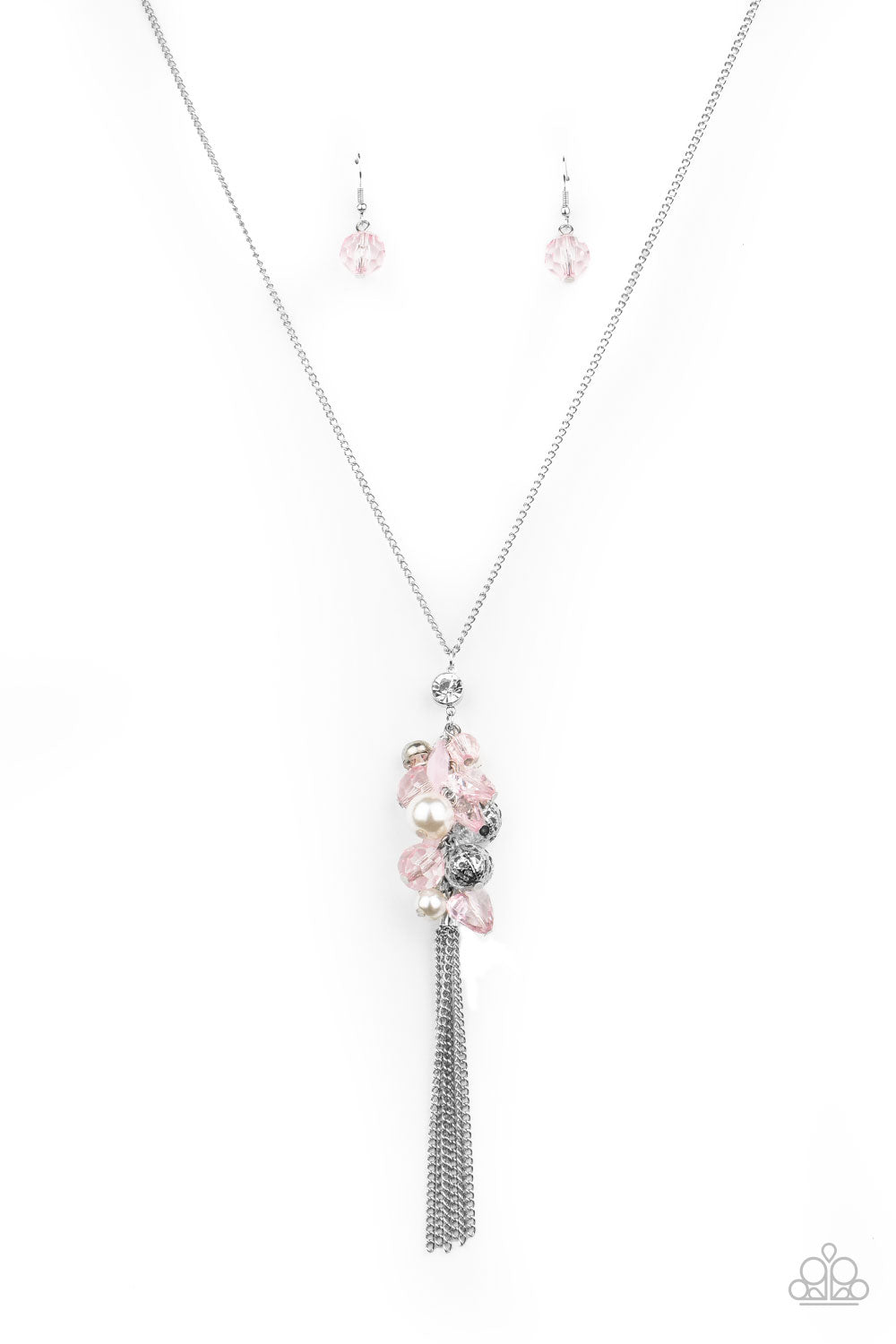 Party Girl Glow - Pink - Paparazzi Necklace