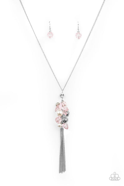 Party Girl Glow - Pink - Paparazzi Necklace