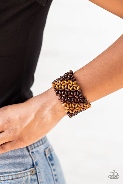 Island Expression - Brown - Paparazzi Bracelet