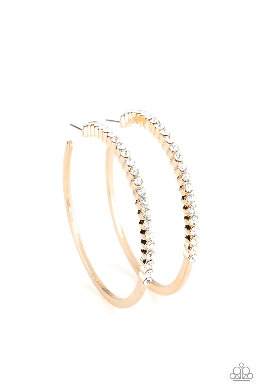 Making Rounds - Gold - Paparazzi Earrings