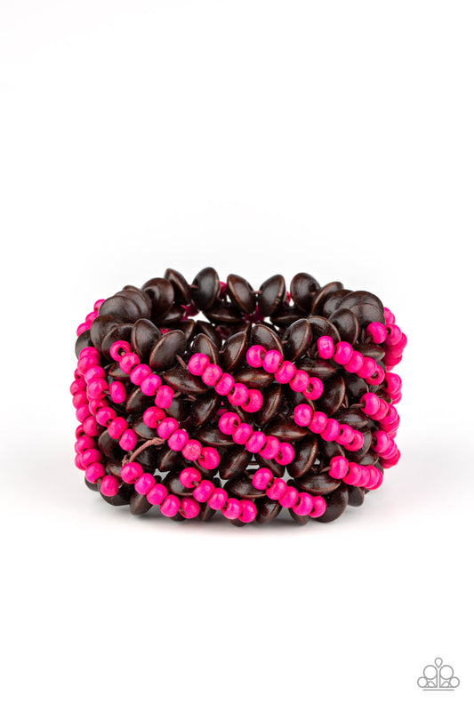 Cozy in Cozumel - Pink - Paparazzi Bracelet