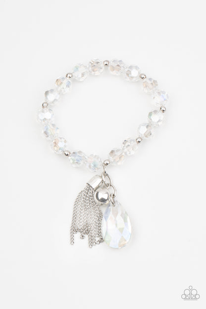 Leaving So Swoon? - White - Paparazzi Bracelet