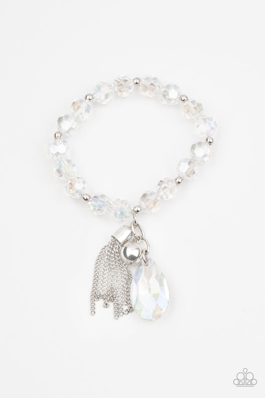 Leaving So Swoon? - White - Paparazzi Bracelet
