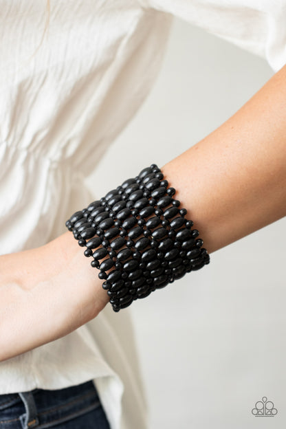Way Down In Kokomo - Black Wood Bracelet