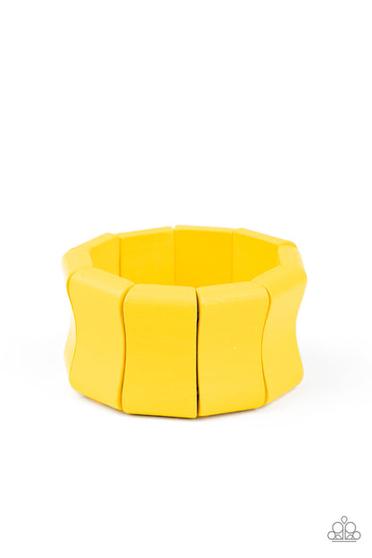 Caribbean Couture - Yellow - Paparazzi Bracelet