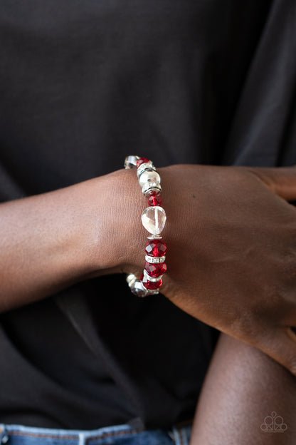 Treat Yourself - Red -Paparazzi Bracelet