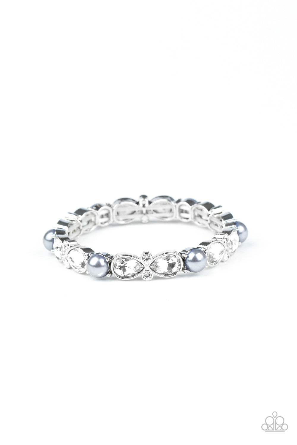 Frosted Finery - Silver - Paparazzi Bracelet