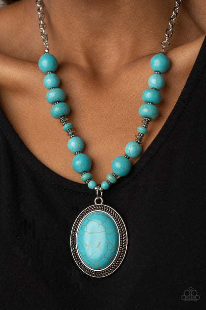 Home Sweet Homestead - Blue - Paparazzi Necklace