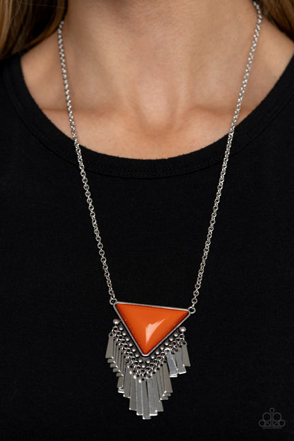 Badlands Bonanza - Orange - Paparazzi Necklace