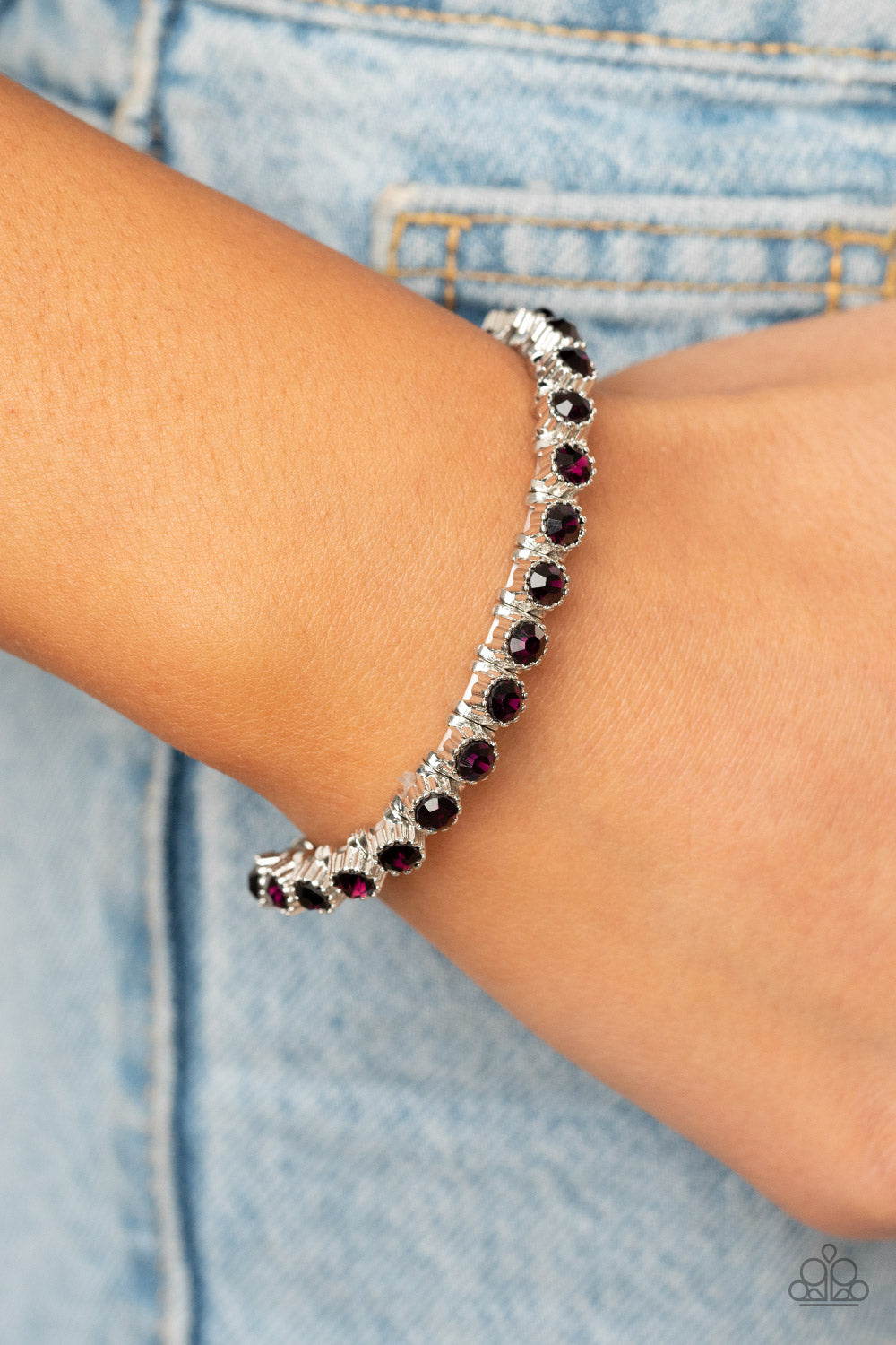 Starry Social - Purple - Paparazzi Bracelet