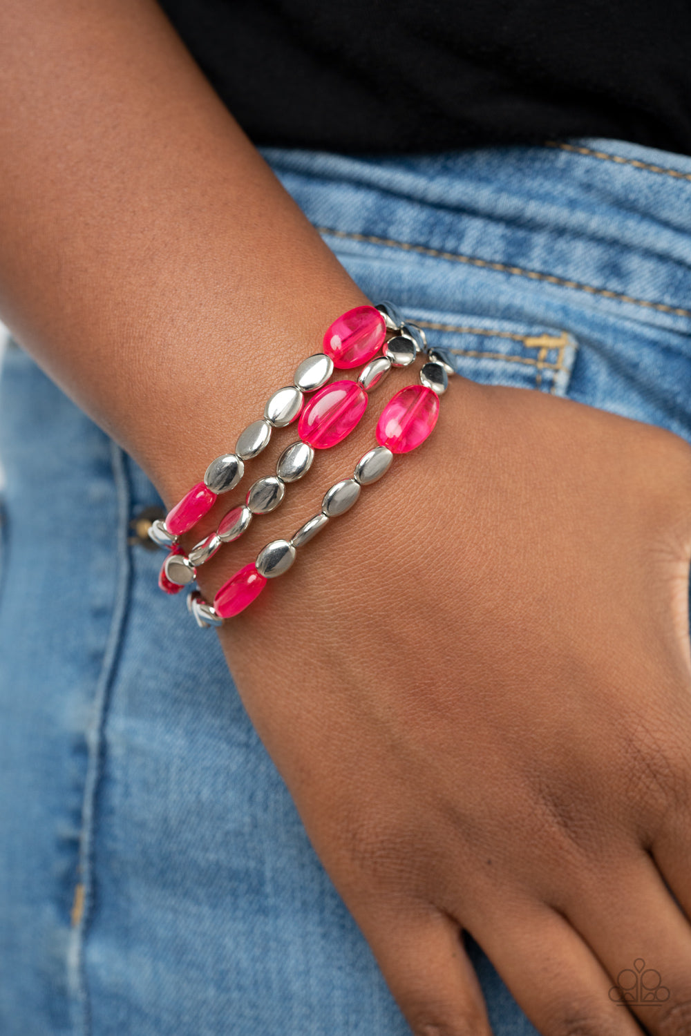 Sorry to Burst Your Bauble - Pink - Paparazzi Bracelet
