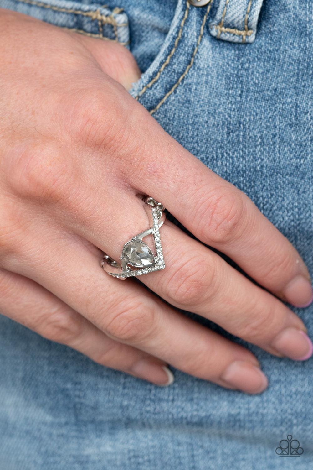 Remarkable Refinement - Silver - Paparazzi Ring