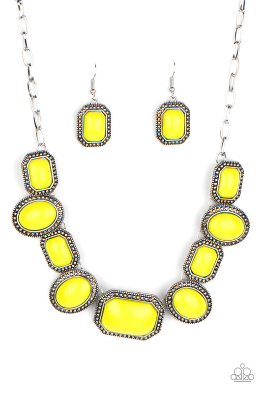 Let's Get Loud - Yellow - Paparazzi Necklace