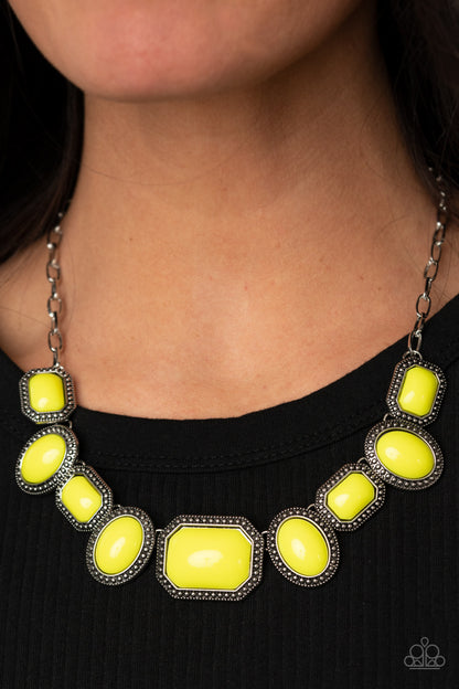 Let's Get Loud - Yellow - Paparazzi Necklace